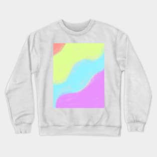 Colorful watercolor abstract texture art Crewneck Sweatshirt